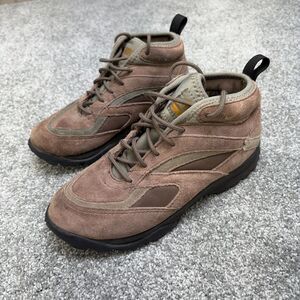 VTG 90s Nike ACG Womens Regrind Sneaker Boot Sz 6 Brown Suede Trail Hiking Shoe